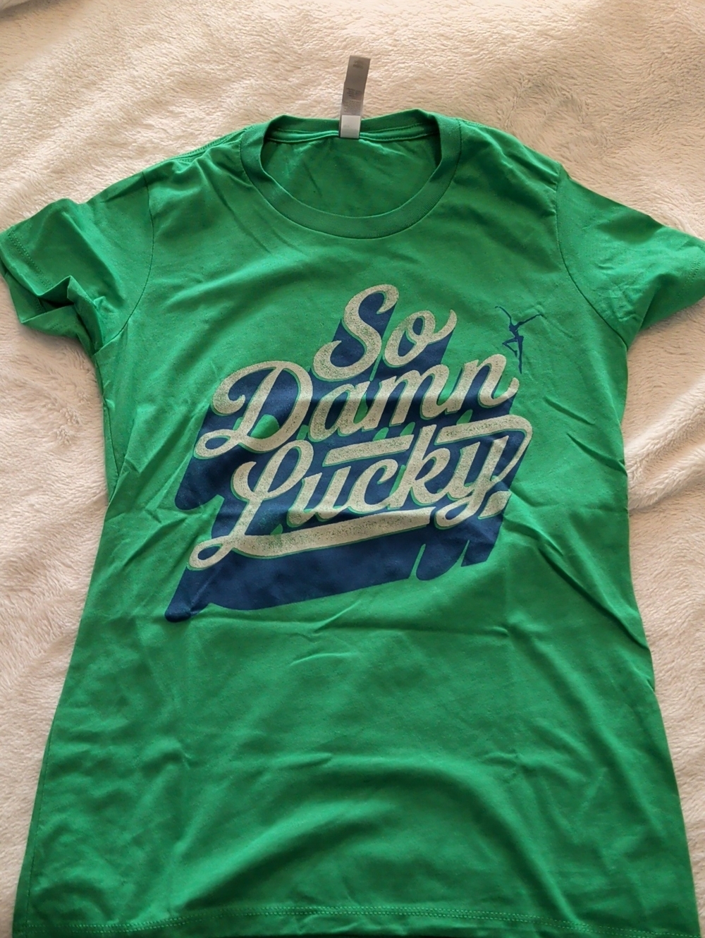 So Damn Lucky DMB Dave Matthews Band Green Graphic Tee - Women's